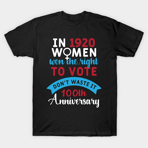 Womens Vote Anniversary T-Shirt by FamiLane